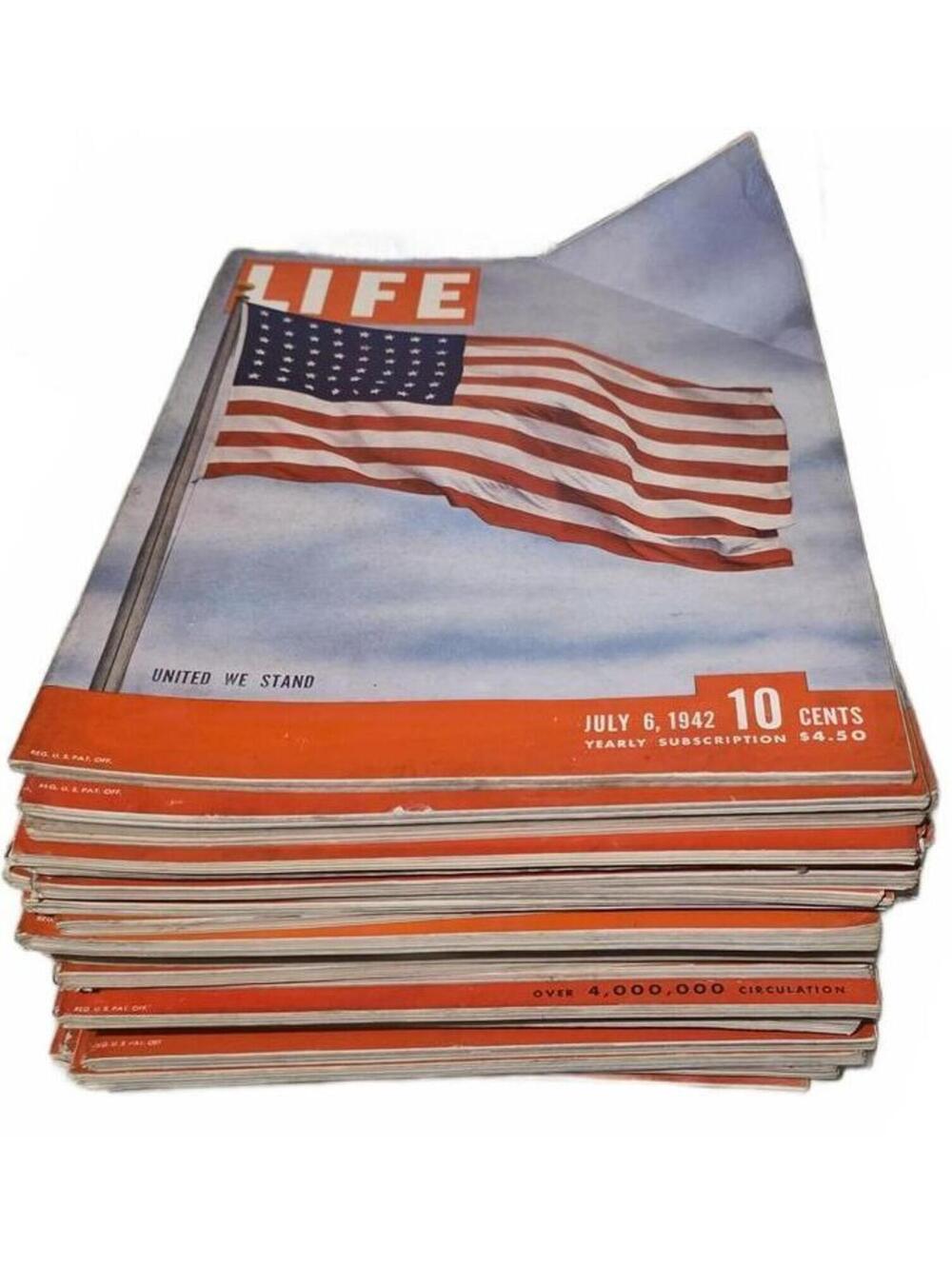 28 Vtg Life Magazines 1942 July - December Complete Issues Lot